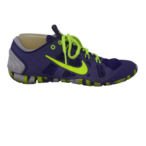 Nike Free Cross Bionic Purple Yellow Training Athletic Running Shoes Sneakers - Picture 2 of 12